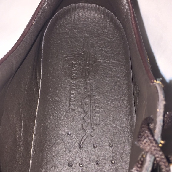 SANTONI CLUB Italian Leather Sneakers Size 35.5 - Picture 9 of 16